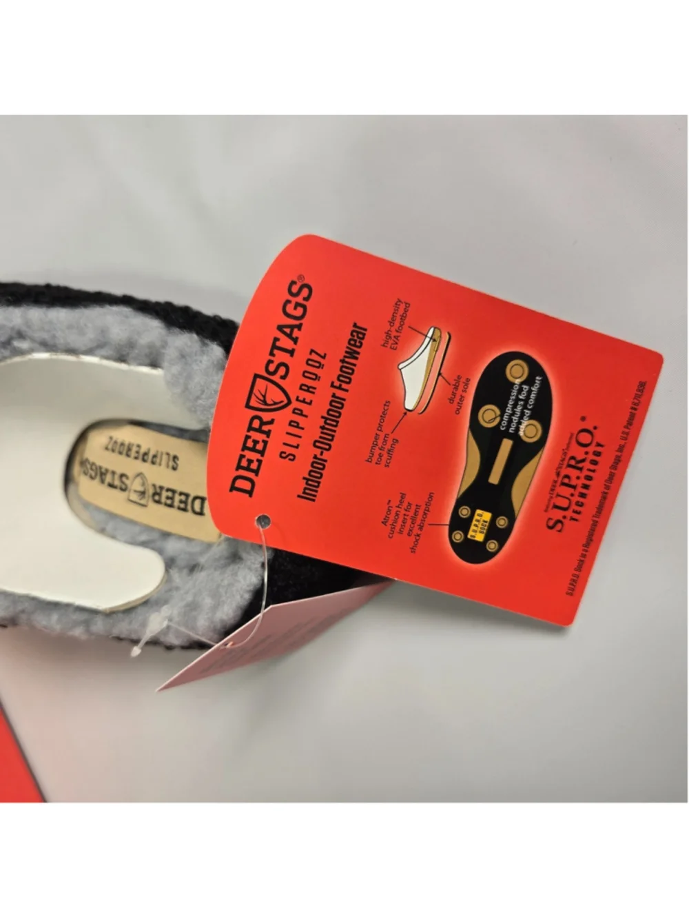 Deer Stags Lil Wink Slippers Kids 12 Black Indoor Outdoor Unisex Shoes NWT